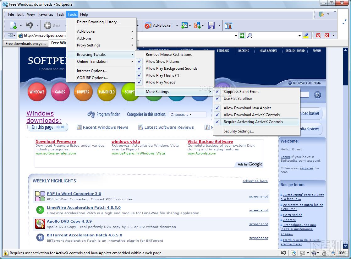 Gosurf Browser,Gosurf Browser下载,多页面浏览器